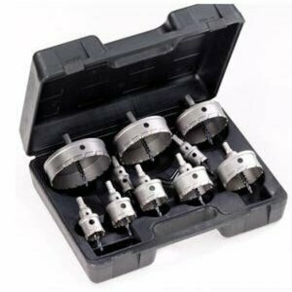 Champion Cutting Tool CT7 10 Piece Master Electrical Carbide Tipped Hole Cutter Set, Includes: 7/8in, 1-1/8in CHA CT7P-ELECTRICAL-1